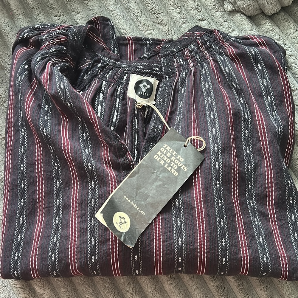BSBEE Bastia Shirt Black/Wine - Picture 2 of 4